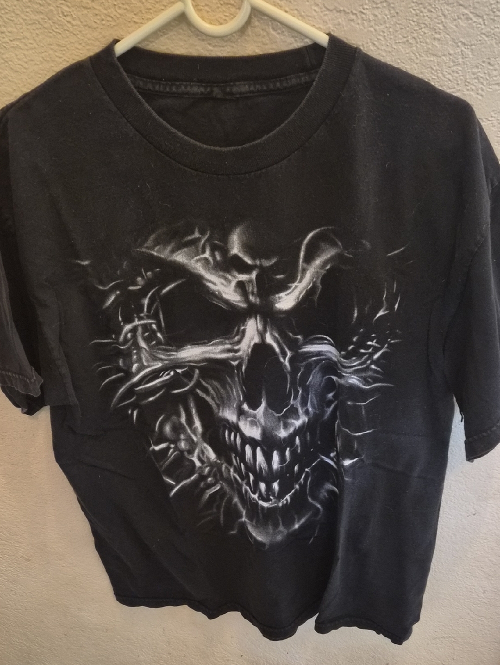 Black Graphic Skull Tee
